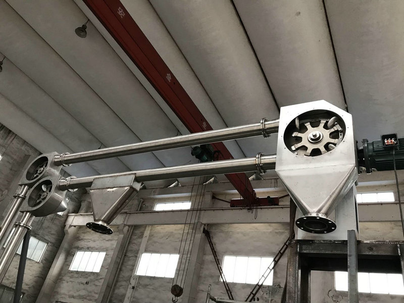 管鏈輸送機應用于精細化工、農藥礦石、建筑材料、食品工業(yè)等領(lǐng)域