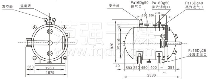 圓形靜態(tài)真空干燥機結構示意圖 圓形靜態(tài)真空干燥機結構示意圖